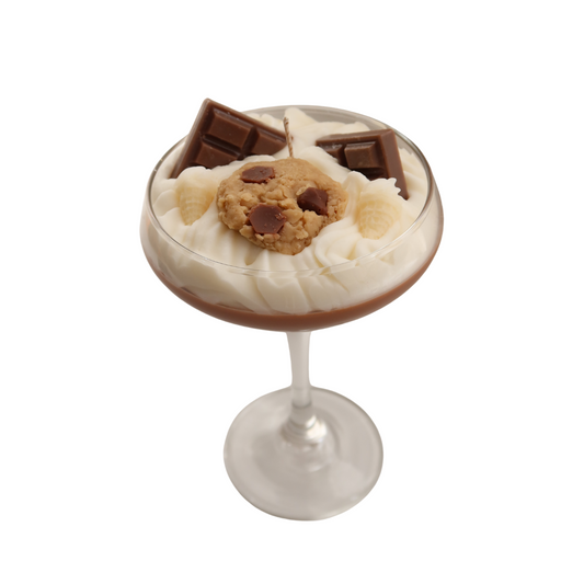 Cookie Chocolate Dessert Martini Candle