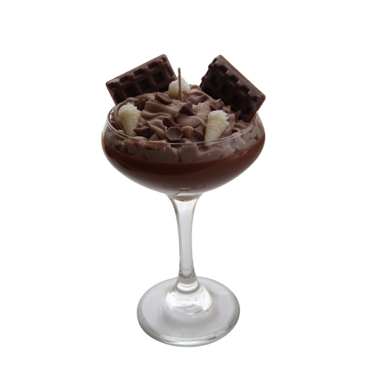 Dark Chocolate Dessert Martini Candle