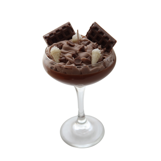 Dark Chocolate Dessert Martini Candle