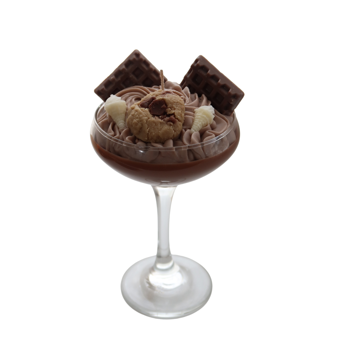 Dark Chocolate Cookie Dessert Martini Candle